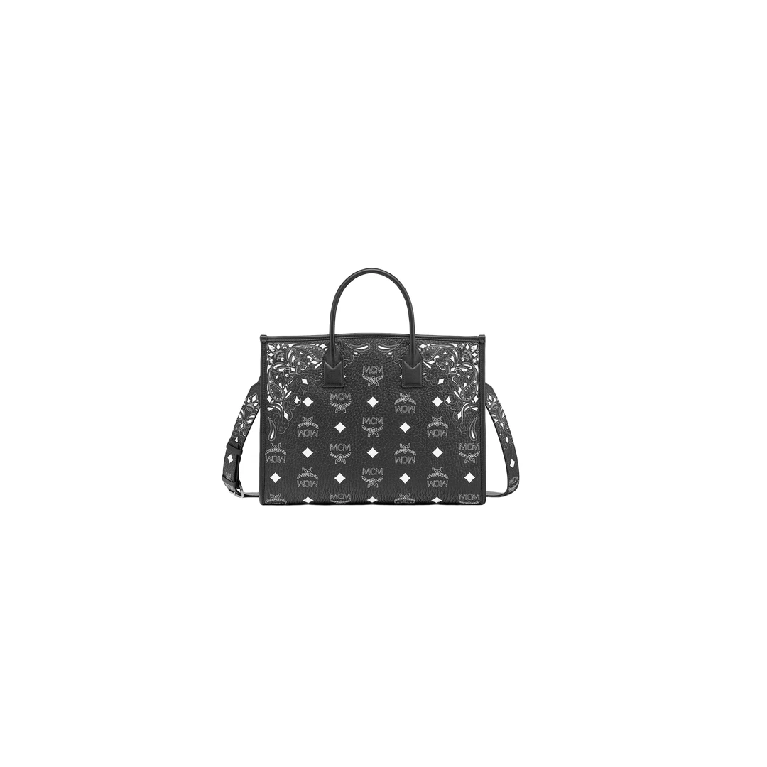 【新品】 MCM BANDANA München大号单肩托特包时尚经典印花单肩包