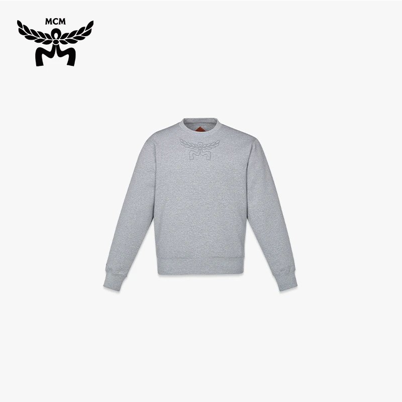 【520好礼】MCM ESSENTIAL 上衣户外运动男长袖圆领卫衣男士上衣