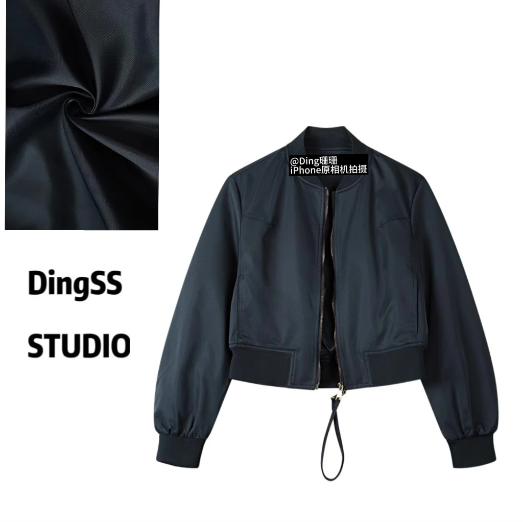 【清仓】24秋冬加棉肯豆风时尚百搭双拉链棒球服外套