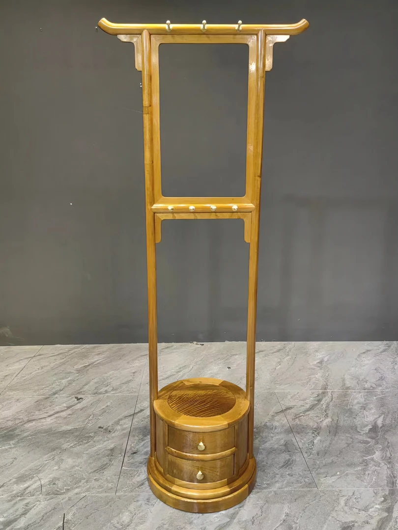 【兿鑫甄选】金丝楠木小叶桢楠旋转衣架