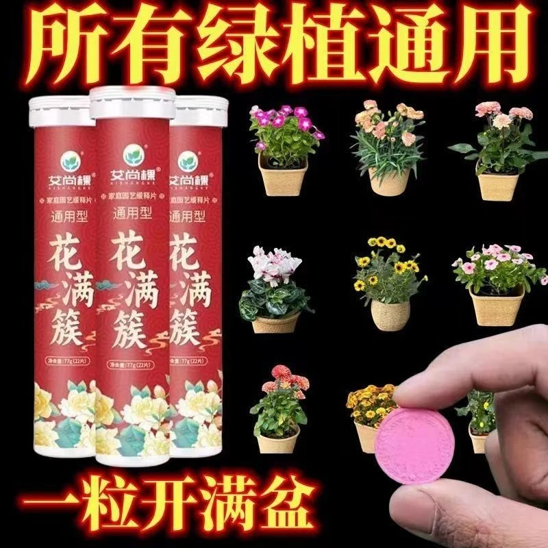 植物缓释园艺花卉养花肥料通用型氮磷家用盆栽有机缓释片园艺通用
