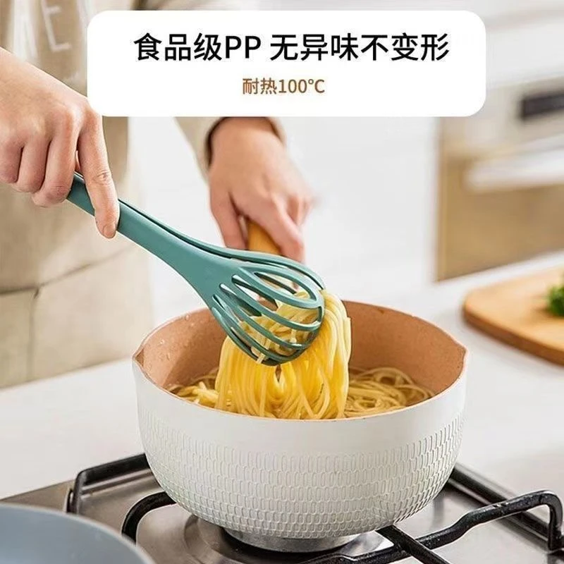 多功能手动夹蛋器食物夹厨房捞鸡蛋三合一搅拌棒镂空沥水捞面漏勺