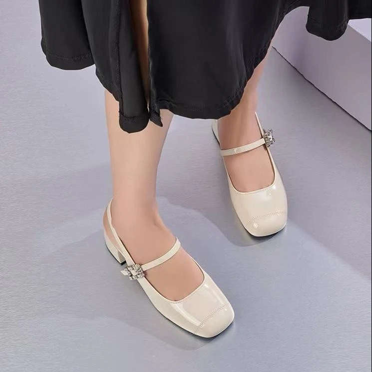 安妤皙&气质方头高跟鞋5098【H99】