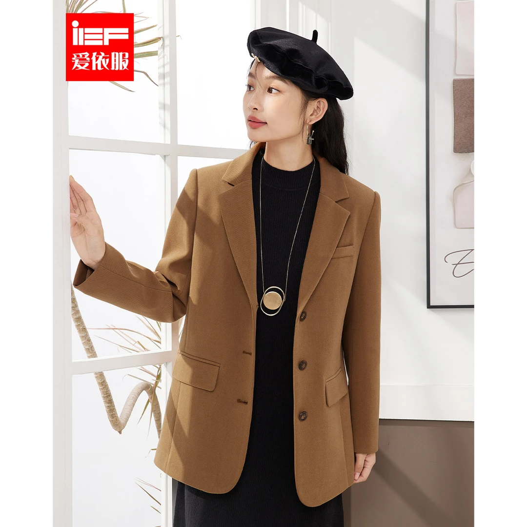 IEF/爱依服冬季西装外套复古小个子西服上档次西服外套西装套装