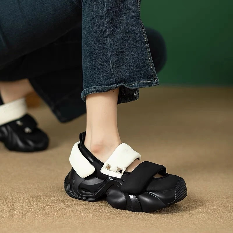 2521韩单爆款运动老爹凉鞋