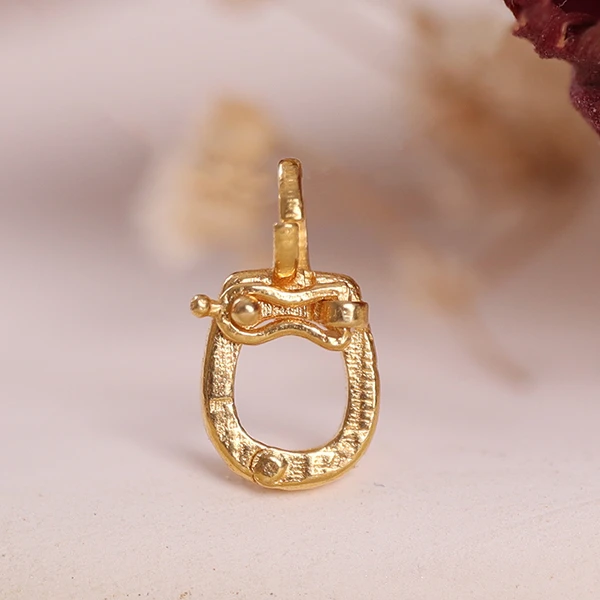 『乐小福珠宝』18K金万能扣马蹄扣古法多样性发货