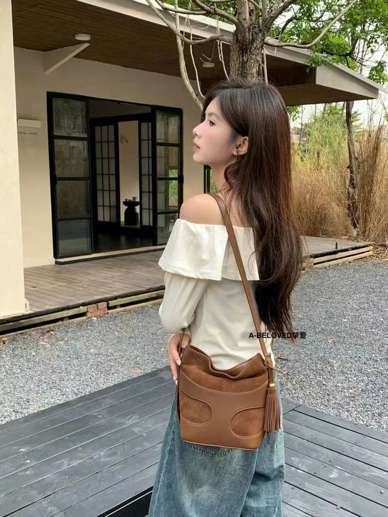 【七七】    2024爆款高级感轻奢真皮时尚潮流百搭气质腋下包斜背包