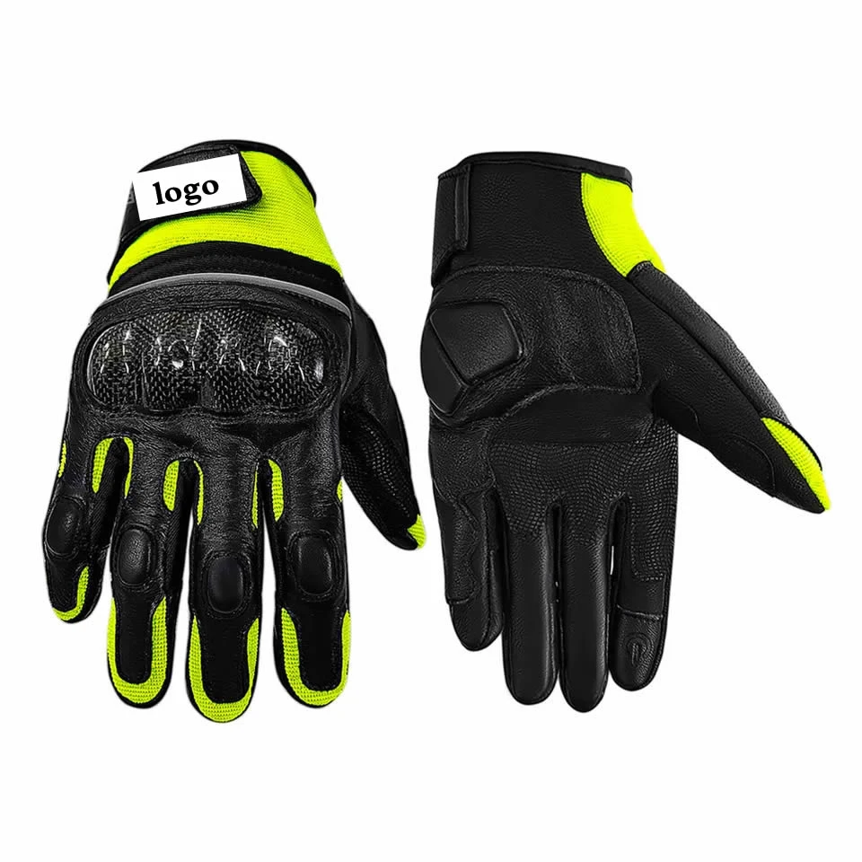 MG007春夏秋全指交通铁骑巡逻款真头层牛皮摩托骑士骑行机车手套