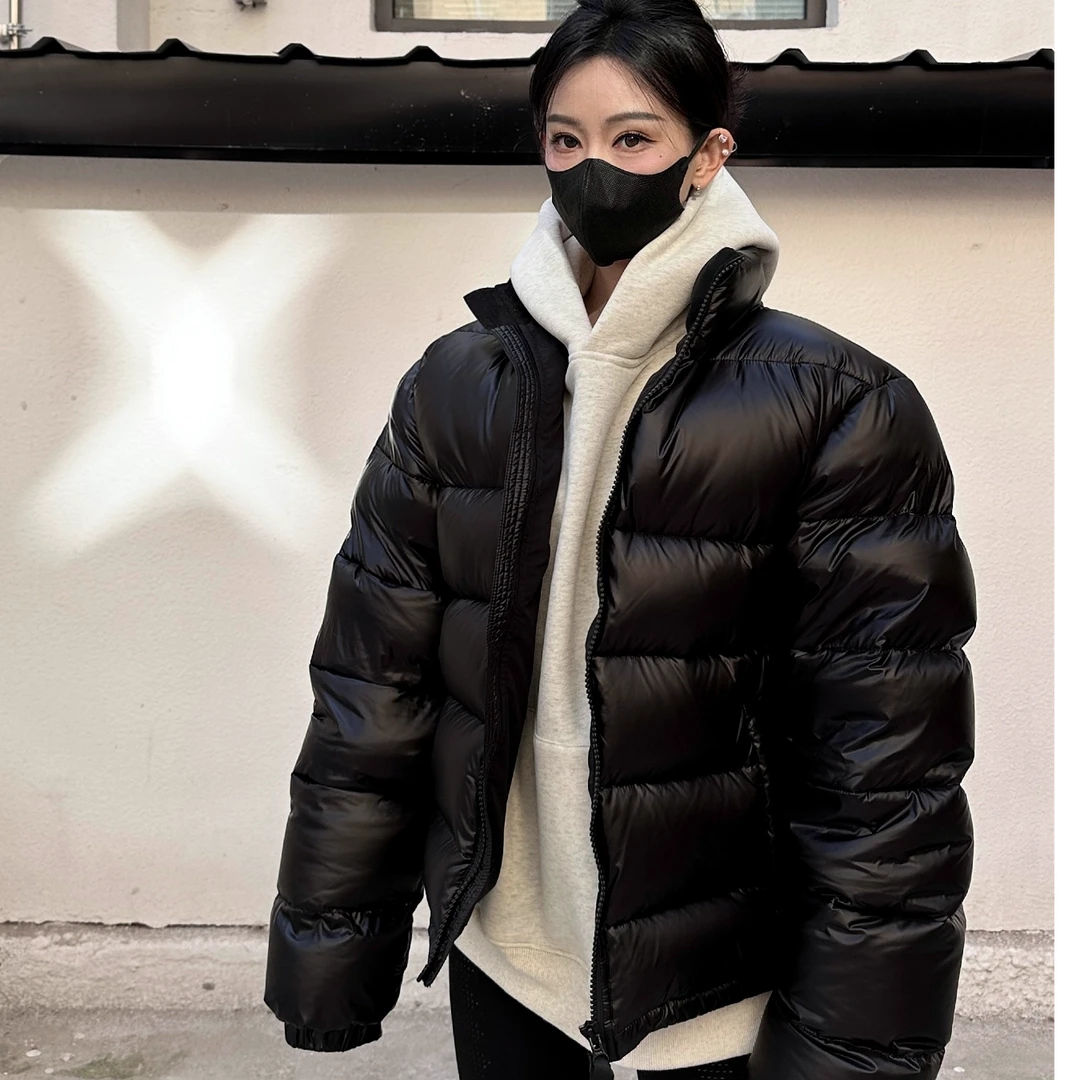 楠楠李原创男女同款高蓬松度90白鸭绒羽绒服夹克