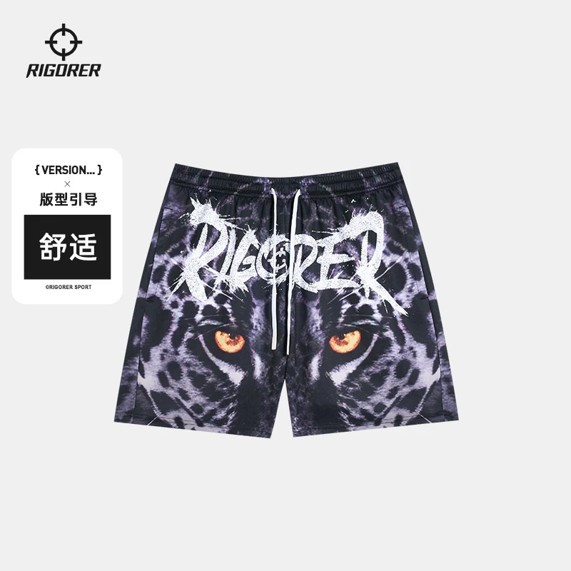 【花裤子短裤】准者丛林法则数码印针织四分裤耐磨美式潮牌沙滩夏