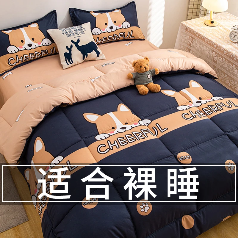 夏凉被空调被被子冬被被芯棉被学生宿舍单人被褥春秋被太空被褥子