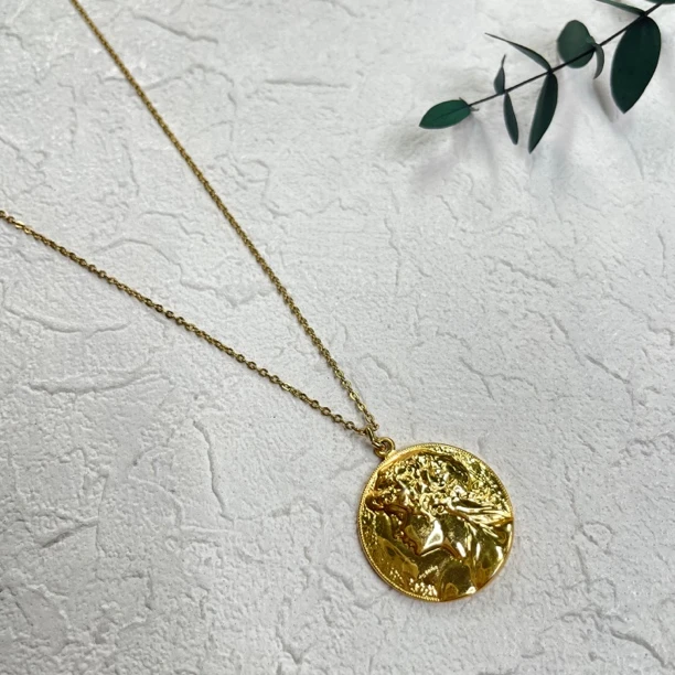 铜合金项链 【六六中古】孤品复古项链th3145链长45cm