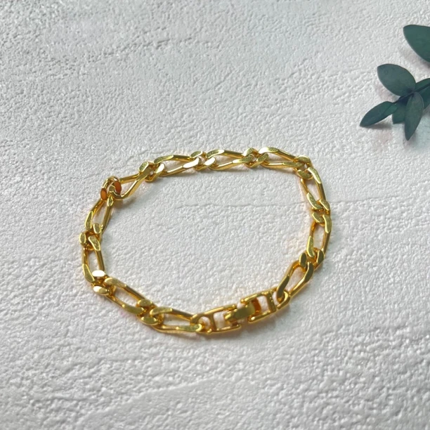 铜合金手链 【六六中古】孤品百搭手链km8114手围18