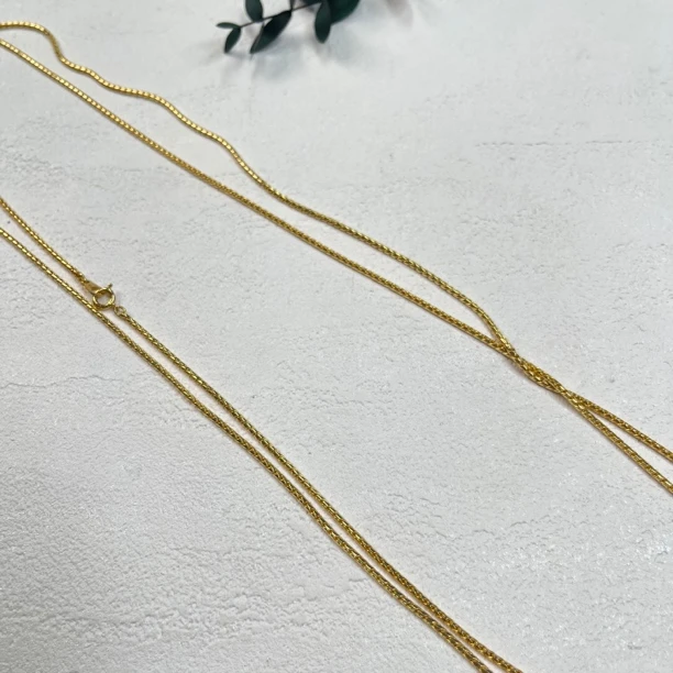 铜合金项链 【六六中古】孤品简约项链aw7109链长150cm