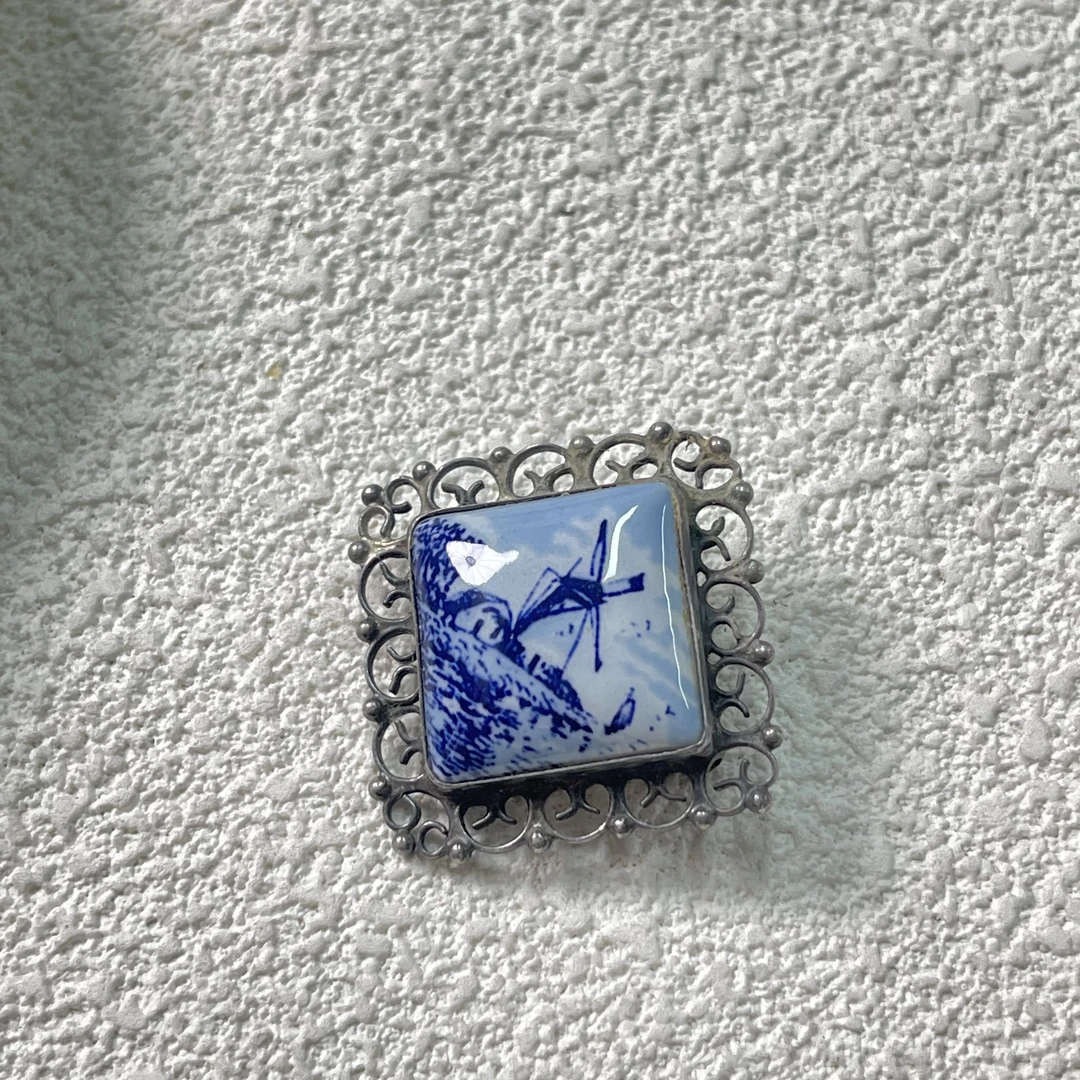 铜合金胸针 【六六中古】孤品复古胸针km9128