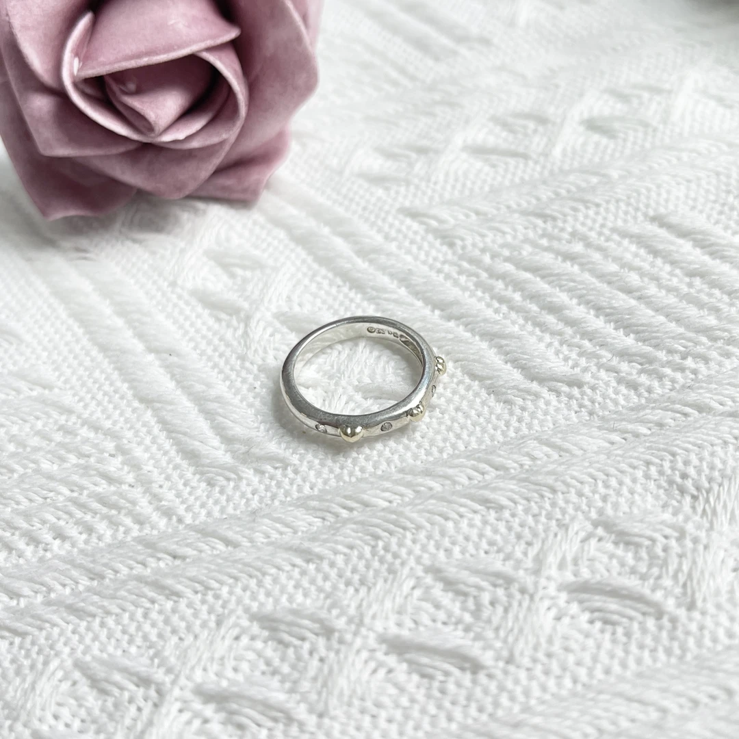 925银戒指 【六六中古】孤品复古戒指aj1796港11美5.5