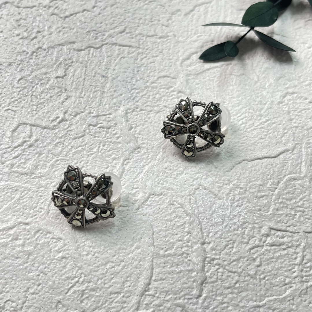 800银耳饰 【六六中古】孤品复古耳夹th660