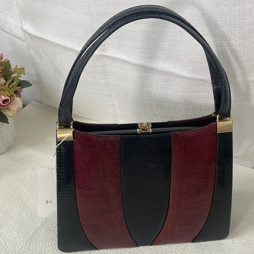 【六六中古】孤品复古手提包ab858尺寸24*21*9