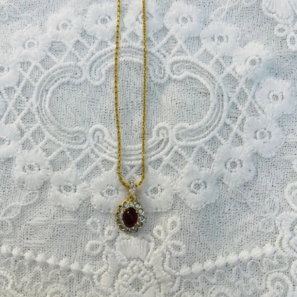 铜合金项链 【六六中古】孤品复古气质项链aw2688链长41