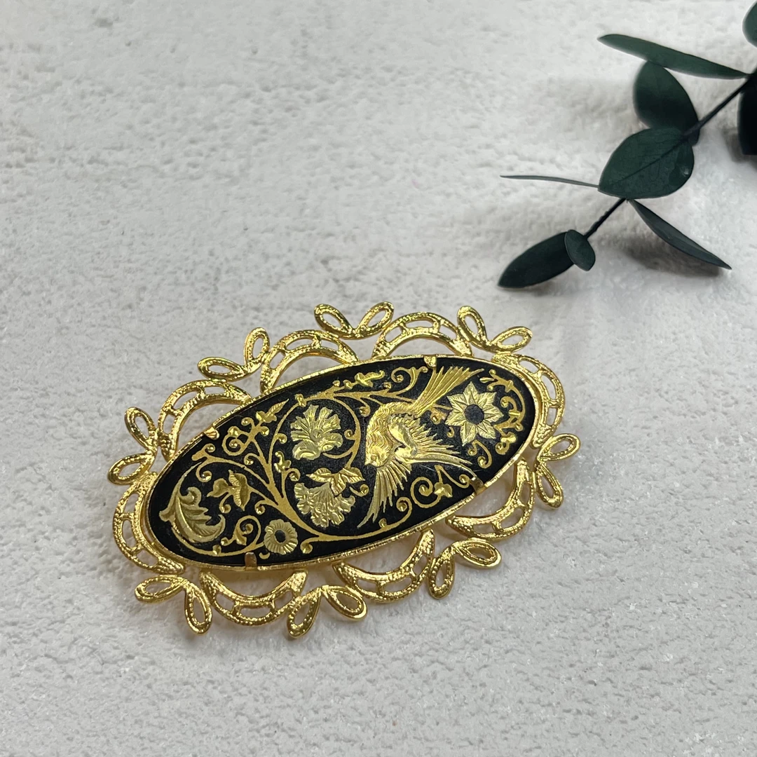 铜合金胸针 【六六中古】孤品复古胸针th1732