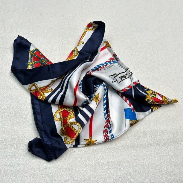 【六六中古】孤品复古方巾an483尺寸89*89