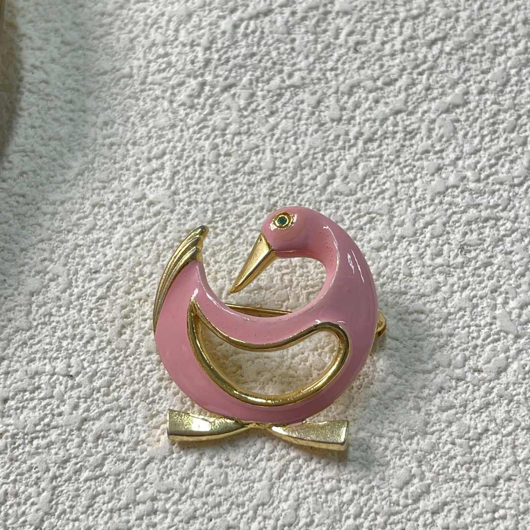 铜合金胸针 【六六中古】孤品复古胸针km9124