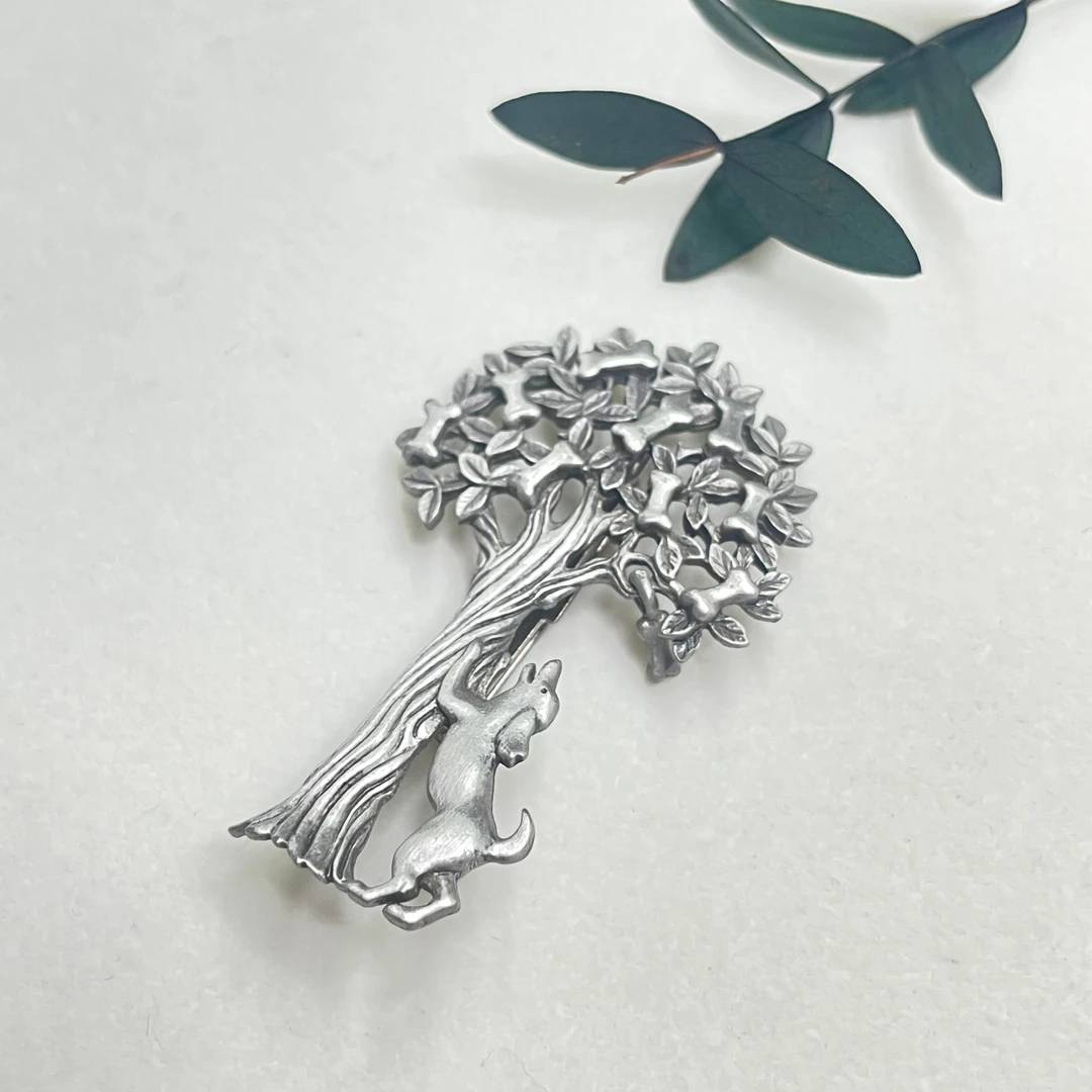 铜合金胸针 【六六中古】孤品复古造型感胸针th3485