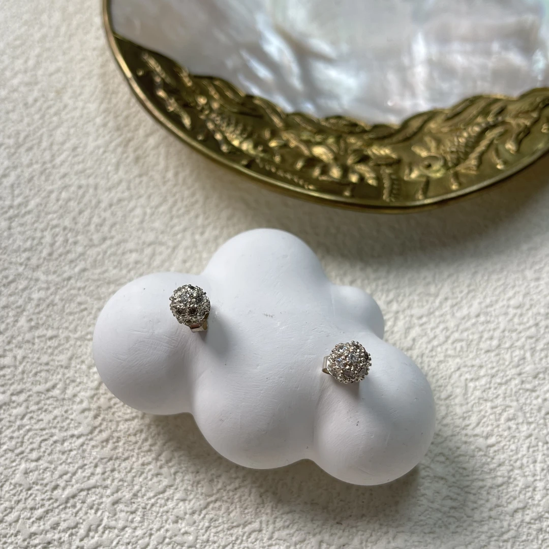 925银耳饰 【六六中古】孤品复古耳钉ap4263