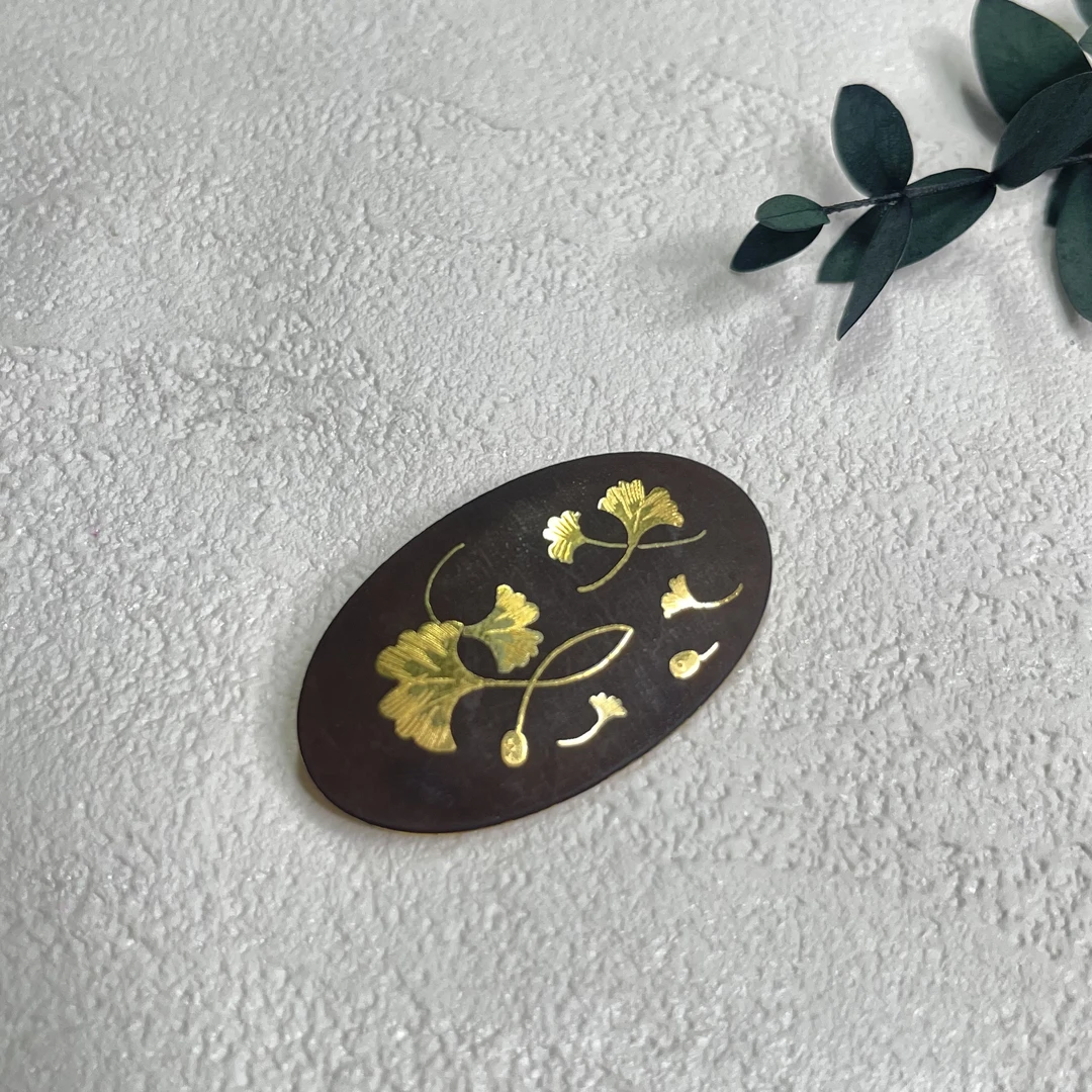 铜合金胸针 【六六中古】孤品复古胸针ad4077