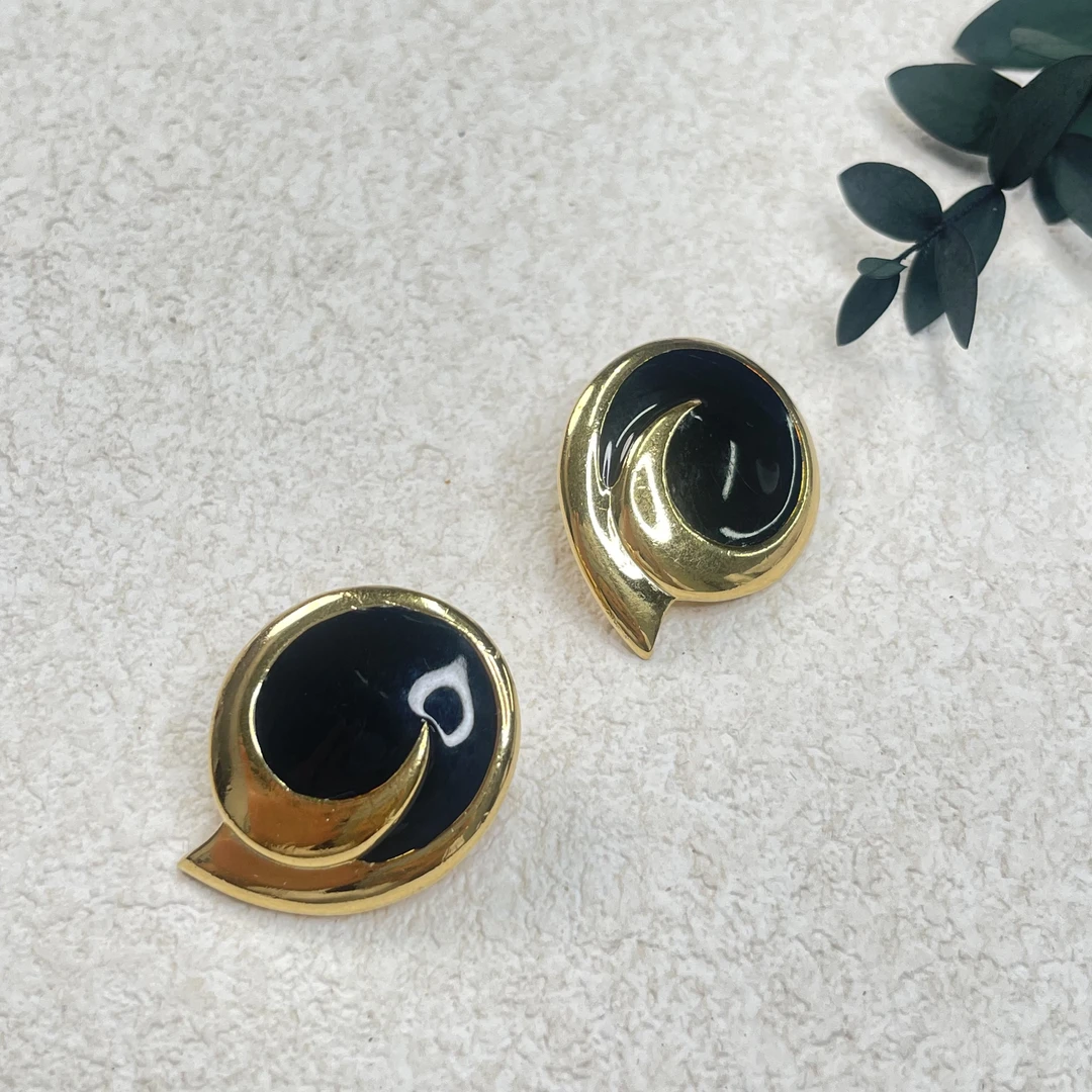 铜合金耳饰 【六六中古】孤品复古耳夹th1136