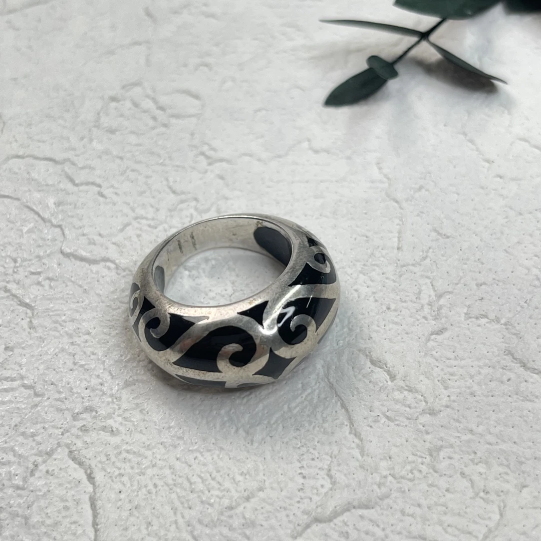 铜合金戒指 【六六中古】孤品复古戒指aj2439港14欧53