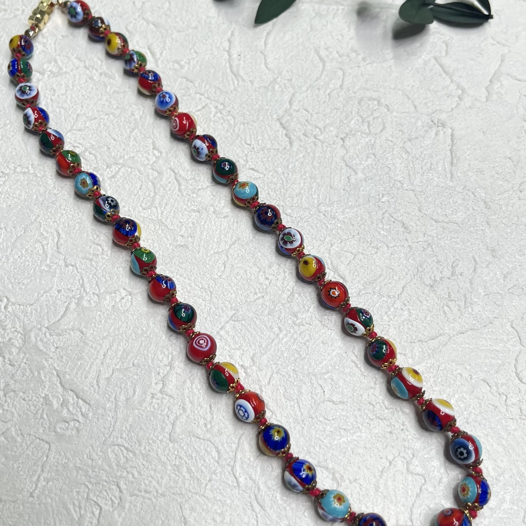 铜合金琉璃项链 【六六中古】孤品复古项链gm374