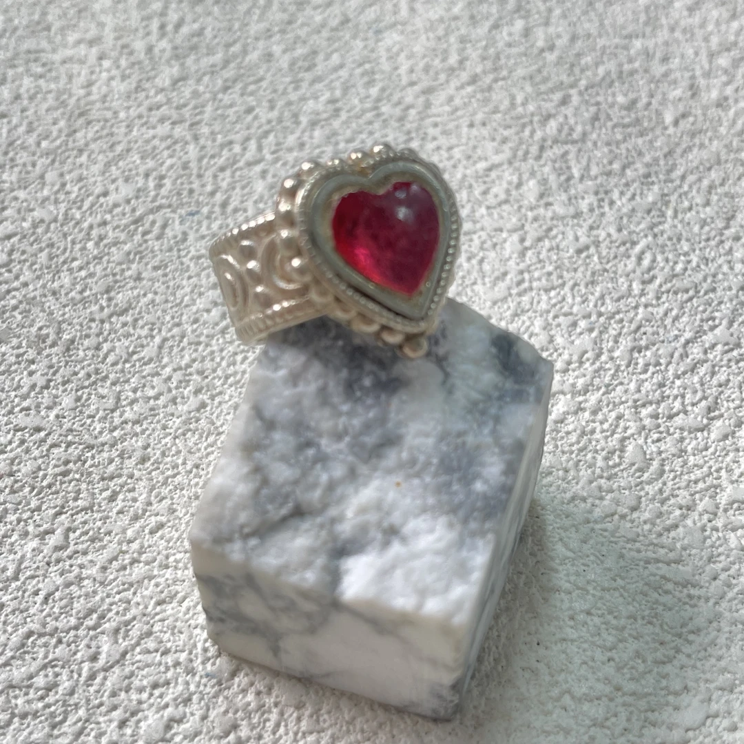 925银戒指 【六六中古】孤品复古戒指km8555欧54港15