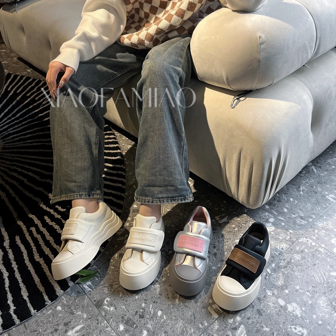 小发喵百搭松糕底韩版ol运动小众低帮透气板鞋777