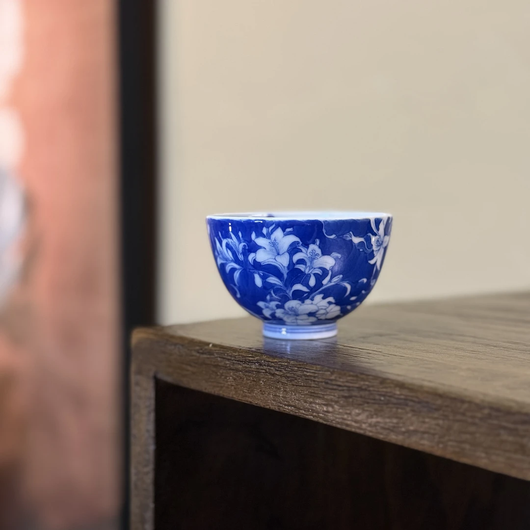 【雲梦】月造见物-蓝地百合花YZJW（YZJW00096）