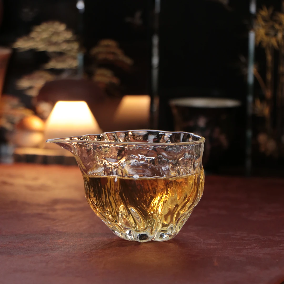 水晶玻璃锤纹公道杯