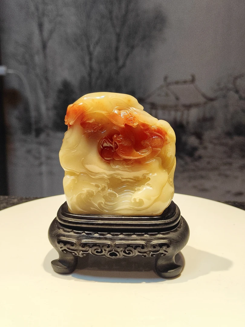 寿山芙蓉-五福临门