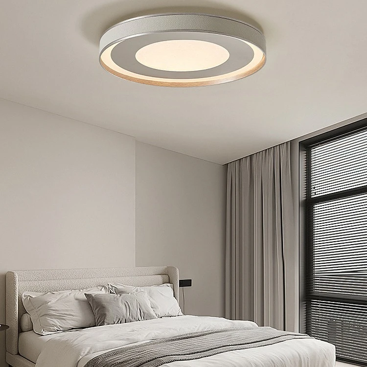 全光谱护眼卧室灯吸顶灯房间现代简约书房圆形高级感大气中山灯具