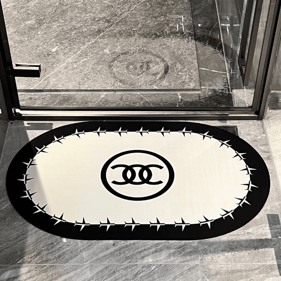 浴室卫生间地垫硅藻泥防滑脚垫典雅欧式洗手间门口脚垫门口入户垫