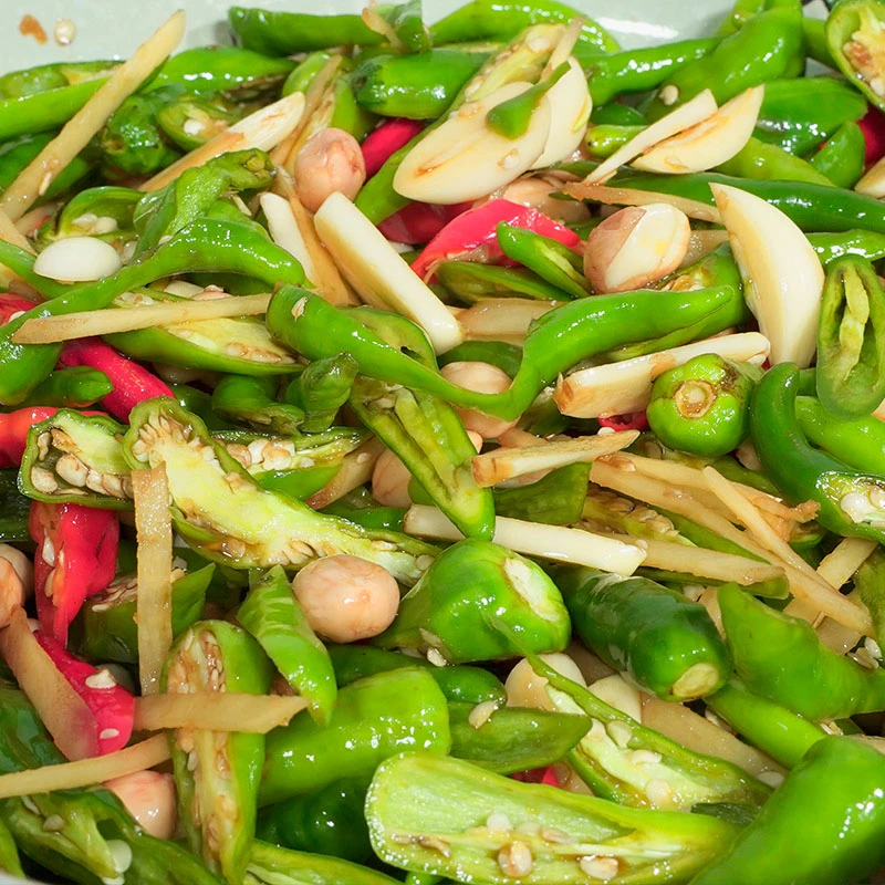 香辣下饭菜腌辣椒开胃菜拌饭神器速食菜酱辣椒小菜