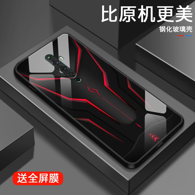 炫酷机甲opporeno2手机壳Reno2Z个性防摔oppoace2个性玻璃散热女