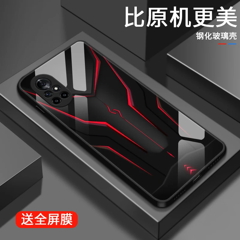 炫酷机甲适用华为nova8手机壳nova8pro玻璃个性防摔散热女款超火n