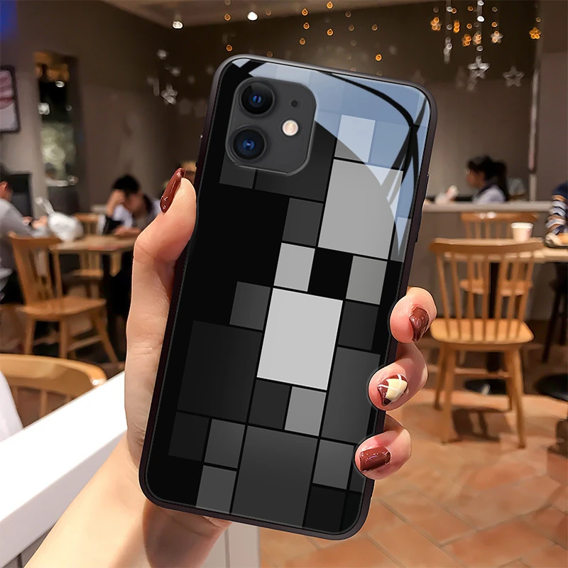 高级灰适用苹果12手机壳iPhone12pro玻璃质感12mini保护套12proma