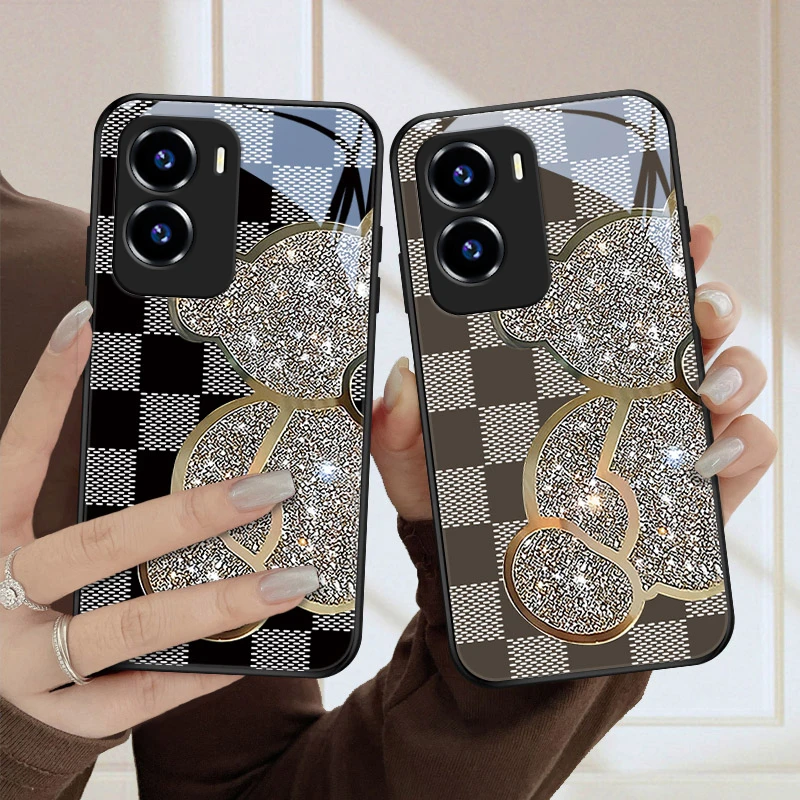 闪烁熊适用vivoy35手机壳Y35保护套个性可爱女款网红VIVO超薄新款