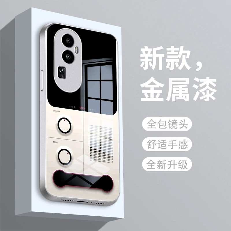 游戏界面适用opporeno10手机壳Reno11pro玻璃Reno10pro男生保护套