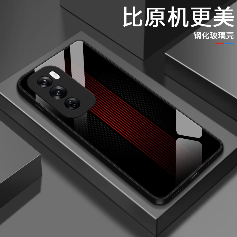 彩色竖条适用opporeno12手机壳Reno12pro男生防摔简约限量潮牌女