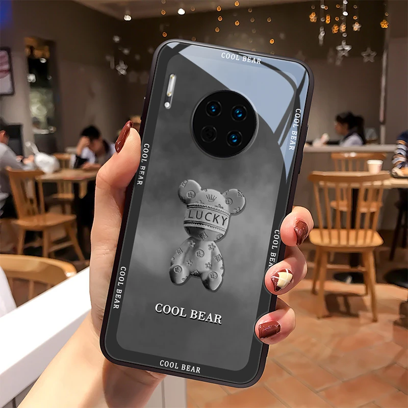 好运熊适用华为mate30pro手机壳Mate30卡通mate20高级女款潮牌mat