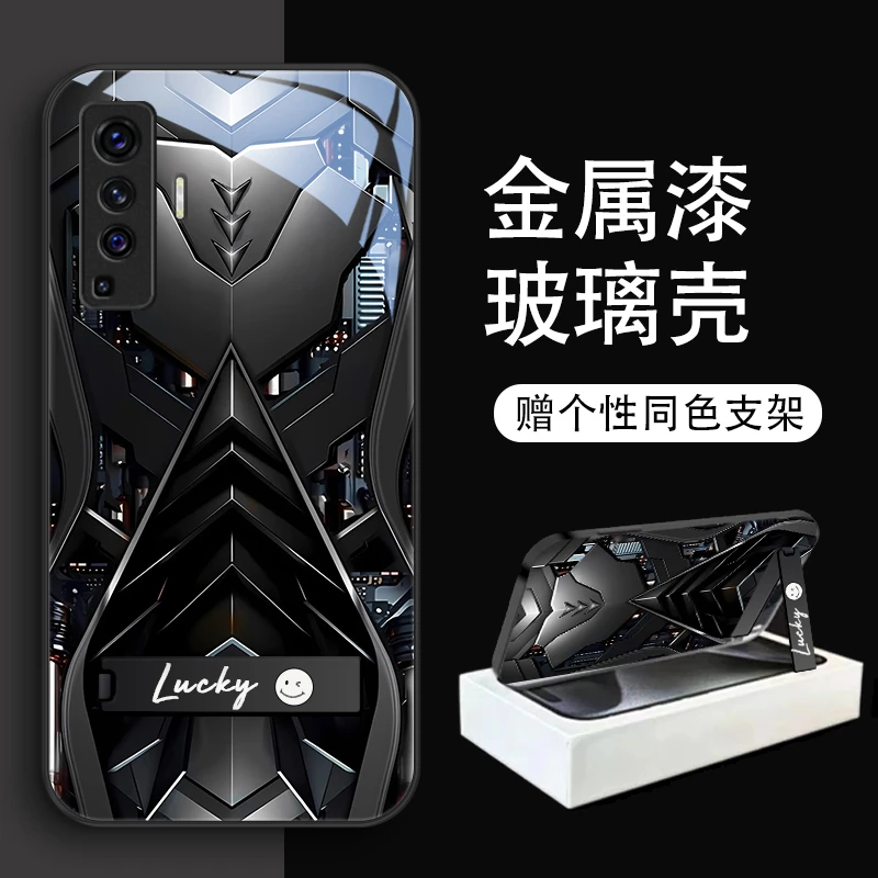 霸气机械适用vivox50手机壳X50pro玻璃vivox30曲屏版男生vivox27