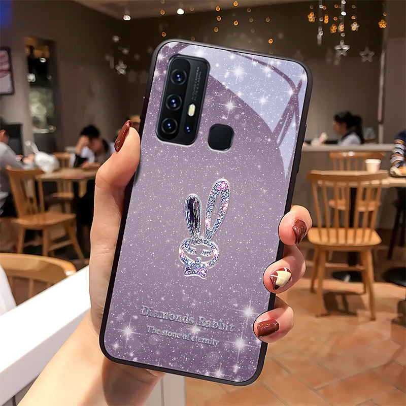 闪亮小兔vivoz6手机壳vivoz5玻璃壳z5x个性创意z3硬壳z3i硅胶全包