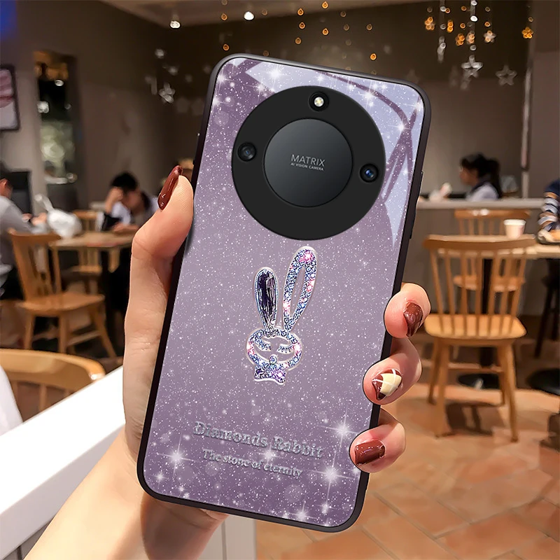 闪亮小兔适用华为荣耀x40手机壳x40GT防摔x40i女款x30个性x30i创